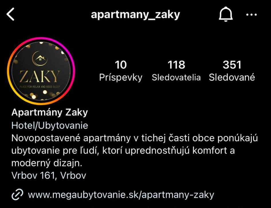 Apartmány Zaky Vrbov Exterior foto